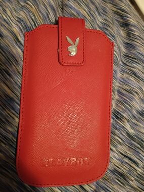 PLAYBOY Red Slide Phone Sleeve
